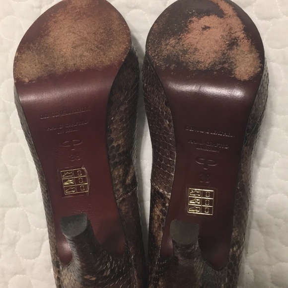 Pied A Terre platform python heels size 8/ 38 - Picture 4 of 5